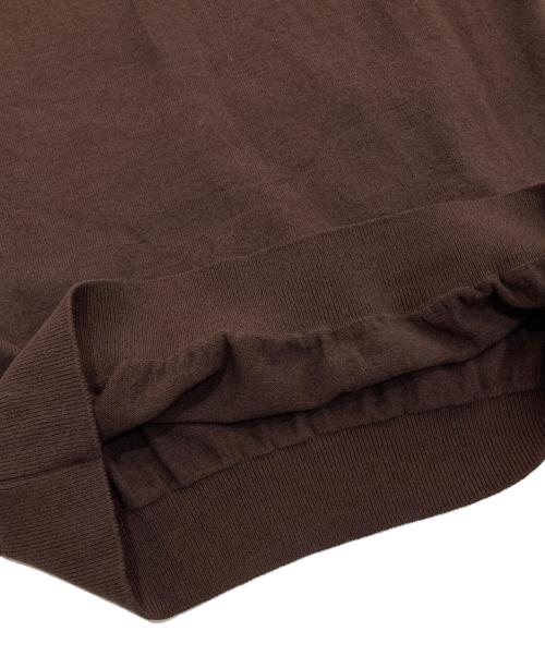 MOONCASTLE（ムーンキャッスル）mooncastle (ムーンキャッスル) Maker's Shirt 鎌倉 (メーカーズシャツカマクラ) リブポロシャツ ブラウン サイズ:Lの古着・服飾アイテム