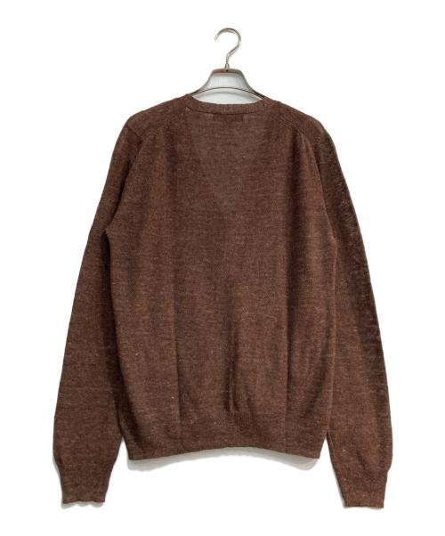 BROOKS BROTHERS（ブルックスブラザーズ）BROOKS BROTHERS (ブルックスブラザーズ) リネンニットカーディガン ブラウン サイズ:Sの古着・服飾アイテム