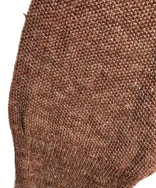 BROOKS BROTHERS（ブルックスブラザーズ）BROOKS BROTHERS (ブルックスブラザーズ) リネンニットカーディガン ブラウン サイズ:Sの古着・服飾アイテム