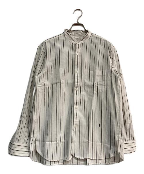 MACKINTOSH LONDON（マッキントッシュ ロンドン）MACKINTOSH LONDON (マッキントッシュ ロンドン) オルタネイトストライプバンドカラーシャツ　G1M34-502-03 アイボリー サイズ:Lの古着・服飾アイテム