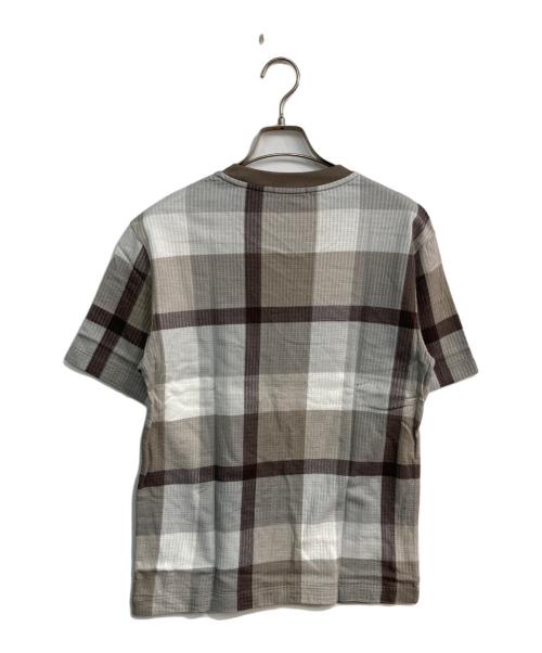 BLACK LABEL CRESTBRIDGE（ブラックレーベル クレストブリッジ）BLACK LABEL CRESTBRIDGE (ブラックレーベル クレストブリッジ) チェック柄Tシャツ ベージュ サイズ:Mの古着・服飾アイテム