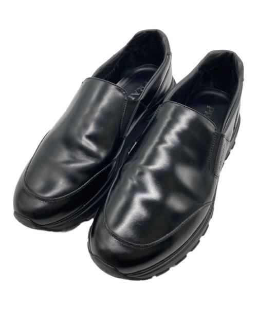 PRADA SPORTS（プラダスポーツ）PRADA SPORTS (プラダスポーツ) レザースニーカー ブラック サイズ:7の古着・服飾アイテム