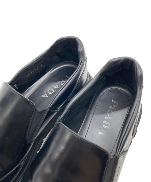 PRADA SPORTS（プラダスポーツ）PRADA SPORTS (プラダスポーツ) レザースニーカー ブラック サイズ:7の古着・服飾アイテム