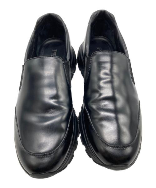 PRADA SPORTS（プラダスポーツ）PRADA SPORTS (プラダスポーツ) レザースニーカー ブラック サイズ:7の古着・服飾アイテム