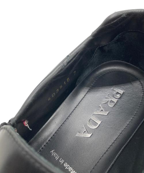 PRADA SPORTS（プラダスポーツ）PRADA SPORTS (プラダスポーツ) レザースニーカー ブラック サイズ:7の古着・服飾アイテム
