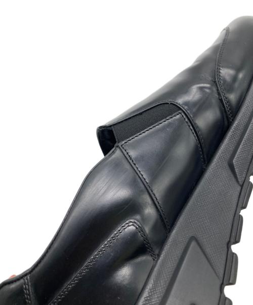 PRADA SPORTS（プラダスポーツ）PRADA SPORTS (プラダスポーツ) レザースニーカー ブラック サイズ:7の古着・服飾アイテム
