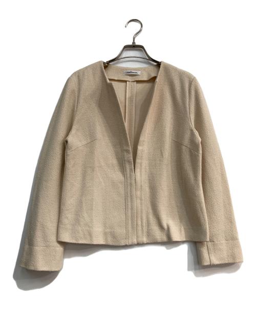 NEWYORKER（ニューヨーカー）NEWYORKER (ニューヨーカー) バルキーツィード ジャケット　51-81-9554 ベージュ サイズ:Mの古着・服飾アイテム