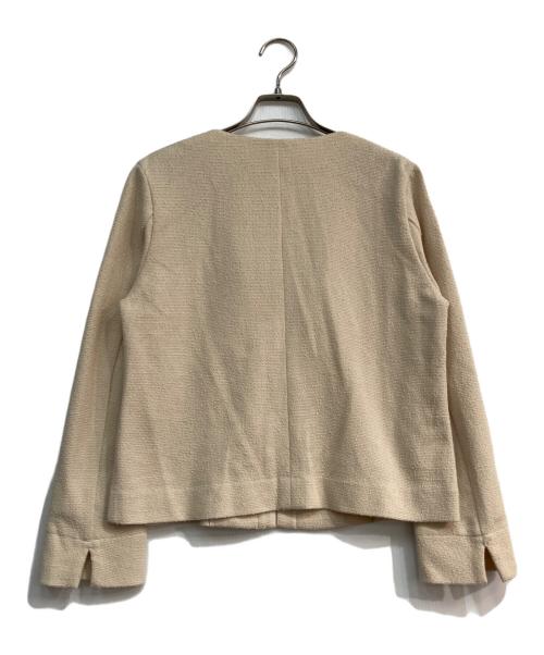 NEWYORKER（ニューヨーカー）NEWYORKER (ニューヨーカー) バルキーツィード ジャケット　51-81-9554 ベージュ サイズ:Mの古着・服飾アイテム