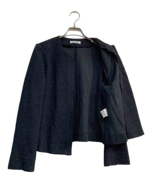 NEWYORKER（ニューヨーカー）NEWYORKER (ニューヨーカー) バルキーツィード ジャケット　51-81-9554 ブラック サイズ:Mの古着・服飾アイテム