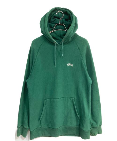stussy（ステューシー）stussy (ステューシー) プルオーバーパーカー グリーン サイズ:Mの古着・服飾アイテム