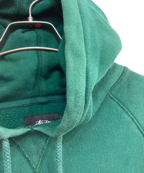 stussy（ステューシー）stussy (ステューシー) プルオーバーパーカー グリーン サイズ:Mの古着・服飾アイテム