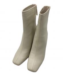 STEVE MADDEN（スティーブマデン）の古着「バックジップブーツ　1083008327」｜ベージュ