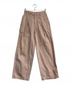 TODAYFULトゥデイフル）の古着「Cotton Painter Pants　12210716」｜ピンク