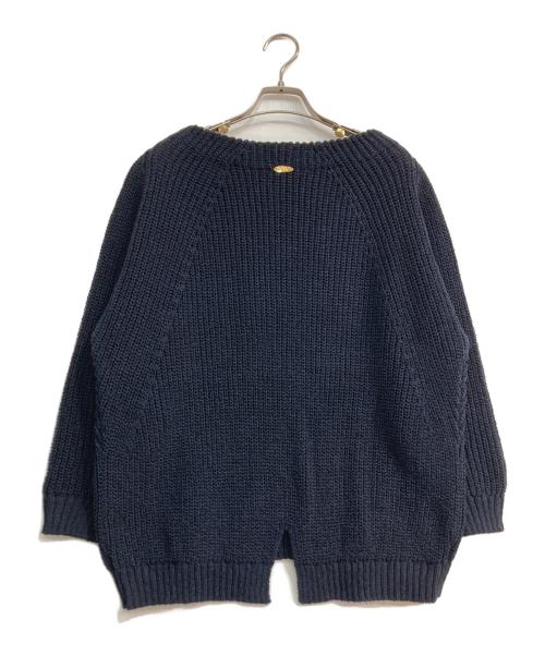 MUSE de Deuxieme Classe（ミューズ ドゥーズィエム クラス）MUSE de Deuxieme Classe (ミューズ ドゥーズィエム クラス) Lily Linen アゼプルオーバー　22-080-500-4040-1-0 ネイビー サイズ:Freeの古着・服飾アイテム