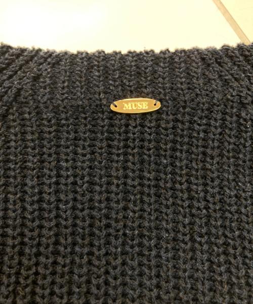 MUSE de Deuxieme Classe（ミューズ ドゥーズィエム クラス）MUSE de Deuxieme Classe (ミューズ ドゥーズィエム クラス) Lily Linen アゼプルオーバー　22-080-500-4040-1-0 ネイビー サイズ:Freeの古着・服飾アイテム