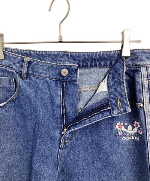adidas Originals（アディダスオリジナル）adidas Originals (アディダスオリジナル) サイドラインデニムパンツ インディゴ サイズ:2XLの古着・服飾アイテム