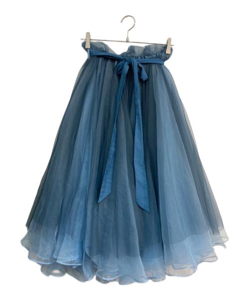 la belle etude（ラベルエチュード）la belle Etude (ラベルエチュード) チュール ボリューム フレアスカート　ETSND0519001 ブルー サイズ:Freeの古着・服飾アイテム