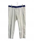 ALEXANDER McQUEENアレキサンダーマックイーン）の古着「センタープレスパンツ　452543」｜ホワイト