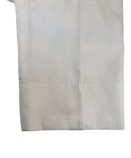 ALEXANDER McQUEEN（アレキサンダーマックイーン）ALEXANDER McQUEEN (アレキサンダーマックイーン) センタープレスパンツ　452543 ホワイト サイズ:54の古着・服飾アイテム