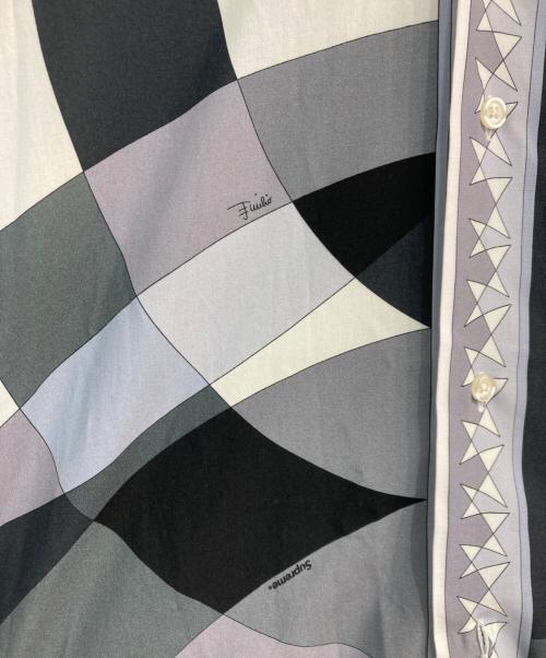 Emilio Pucci（エミリオ プッチ）Emilio Pucci (エミリオ プッチ) Supreme (シュプリーム) s/s shirt ホワイト サイズ:Lの古着・服飾アイテム