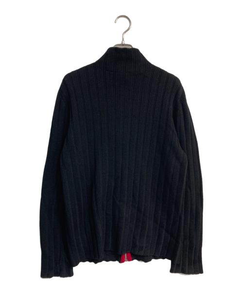 VERSACE（ヴェルサーチェ）VERSACE (ヴェルサーチェ) ジップニット ブラック サイズ:-の古着・服飾アイテム