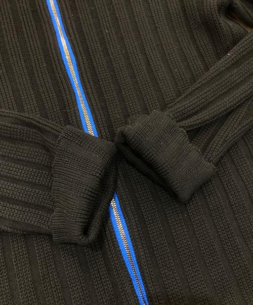 VERSACE（ヴェルサーチェ）VERSACE (ヴェルサーチェ) ジップニット ブラック サイズ:-の古着・服飾アイテム