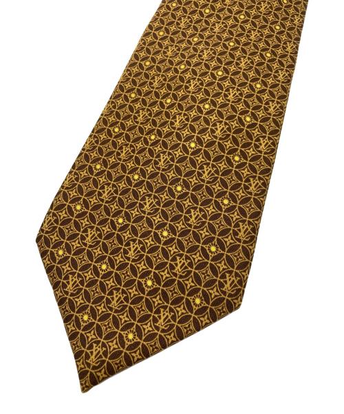 LOUIS VUITTON（ルイ ヴィトン）LOUIS VUITTON (ルイ ヴィトン) シルクネクタイ ブラウン サイズ:Lの古着・服飾アイテム