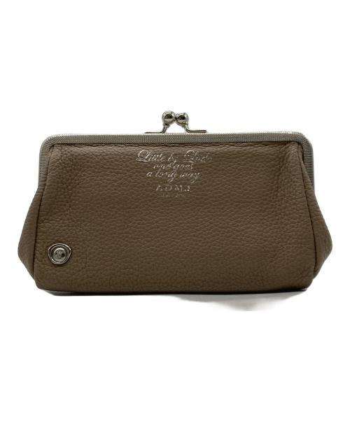 A.D.M.J.（エーディーエムジェイ）A.D.M.J. (エーディーエムジェイ) がま口ポーチ ベージュ サイズ:-の古着・服飾アイテム