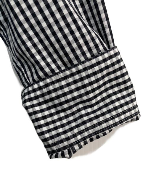 ticca（ティッカ）TICCA (ティッカ) SOMELOS ギンガムチェックシャツワンピース ブラック×ホワイト サイズ:Freeの古着・服飾アイテム