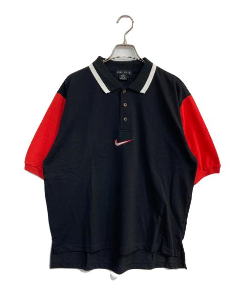 NIKE GOLF（ナイキゴルフ）NIKE GOLF (ナイキゴルフ) ポロシャツ ブラック サイズ:Mの古着・服飾アイテム