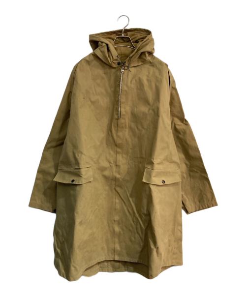 U'S NAVY（ユーエスネイビー）U'S NAVY (ユーエスネイビー) ヴィンテージゴム引きレインパーカー　talon 推定40's ブラウン サイズ:XLの古着・服飾アイテム