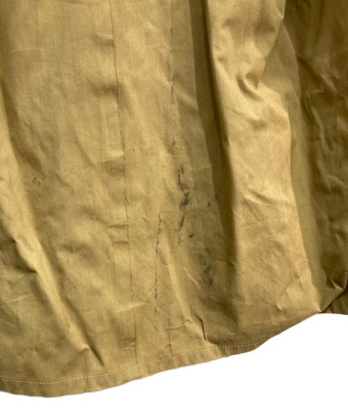 U'S NAVY（ユーエスネイビー）U'S NAVY (ユーエスネイビー) ヴィンテージゴム引きレインパーカー　talon 推定40's ブラウン サイズ:XLの古着・服飾アイテム