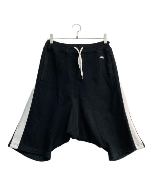 GANRYU（ガンリュウ）GANRYU (ガンリュウ) サルエルハーフパンツ　AD2021　EK-T021 ブラック サイズ:Mの古着・服飾アイテム