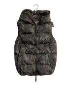 DUVETICAデュベティカ）の古着「カモフラダウンベスト」｜カーキ