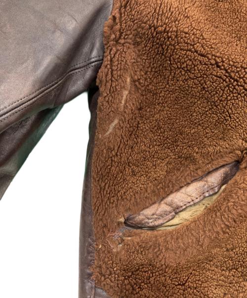 albert Richard（アルバートリチャード）albert Richard (アルバートリチャード) グリズリージャケット　 30~40's TALON ホースハイド 熊ジャン ブラウン サイズ:-の古着・服飾アイテム