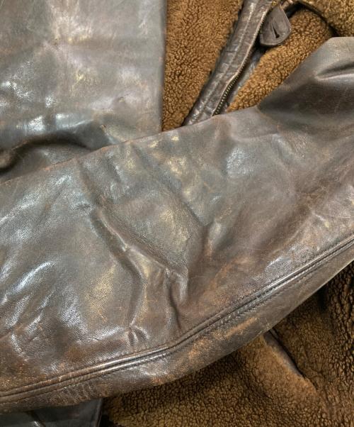 albert Richard（アルバートリチャード）albert Richard (アルバートリチャード) グリズリージャケット　 30~40's TALON ホースハイド 熊ジャン ブラウン サイズ:-の古着・服飾アイテム