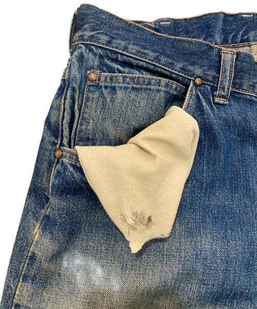 OSH KOSH B'gosh（オシュコシュ ビゴッシュ）OSH KOSH B'gosh (オシュコシュ ビゴッシュ) 5ポケットデニムパンツ　50~60S GRIPPER ZIPPER 耳付 インディゴ サイズ:-の古着・服飾アイテム