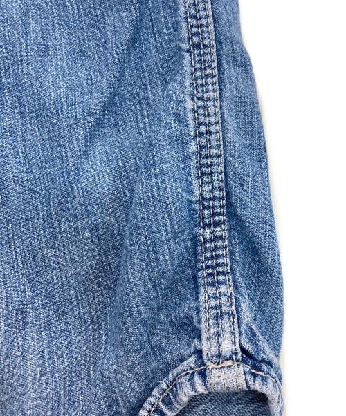 GAP（ギャップ）GAP (ギャップ) 90S デニムワークシャツ　OLD GAP 猫目ボタン トリプルステッチ インディゴ サイズ:Mの古着・服飾アイテム