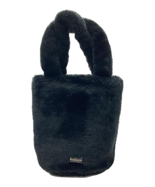 BURBERRY BLUE LABEL（バーバリーロンドンブルーレーベル）BURBERRY BLUE LABEL (バーバリーロンドンブルーレーベル) エコファーハンドバッグ ブラックの古着・服飾アイテム