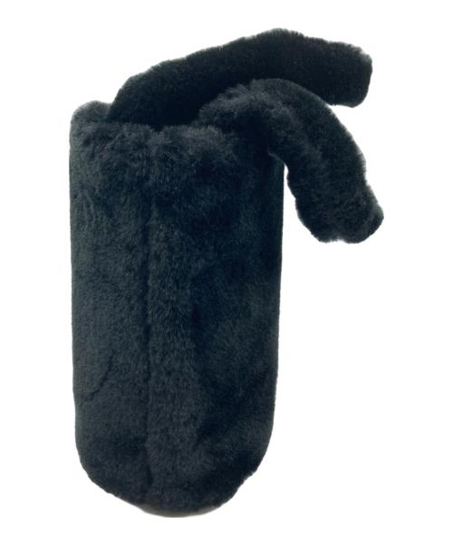 BURBERRY BLUE LABEL（バーバリーロンドンブルーレーベル）BURBERRY BLUE LABEL (バーバリーロンドンブルーレーベル) エコファーハンドバッグ ブラックの古着・服飾アイテム