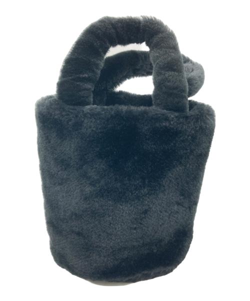 BURBERRY BLUE LABEL（バーバリーロンドンブルーレーベル）BURBERRY BLUE LABEL (バーバリーロンドンブルーレーベル) エコファーハンドバッグ ブラックの古着・服飾アイテム