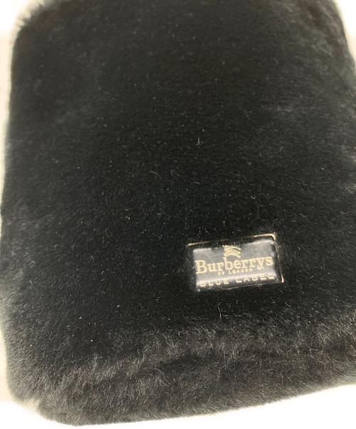 BURBERRY BLUE LABEL（バーバリーロンドンブルーレーベル）BURBERRY BLUE LABEL (バーバリーロンドンブルーレーベル) エコファーハンドバッグ ブラックの古着・服飾アイテム