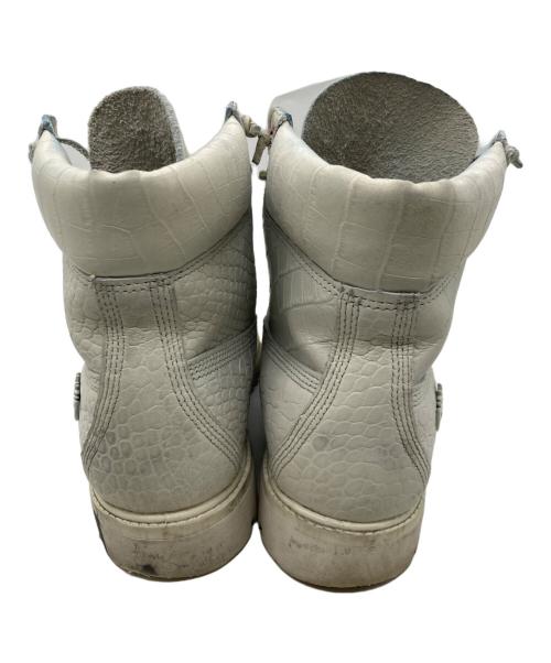 Timberland（ティンバーランド）Timberland (ティンバーランド) クロコ型押し7ホールブーツ　9670013 アイボリー サイズ:8.5の古着・服飾アイテム