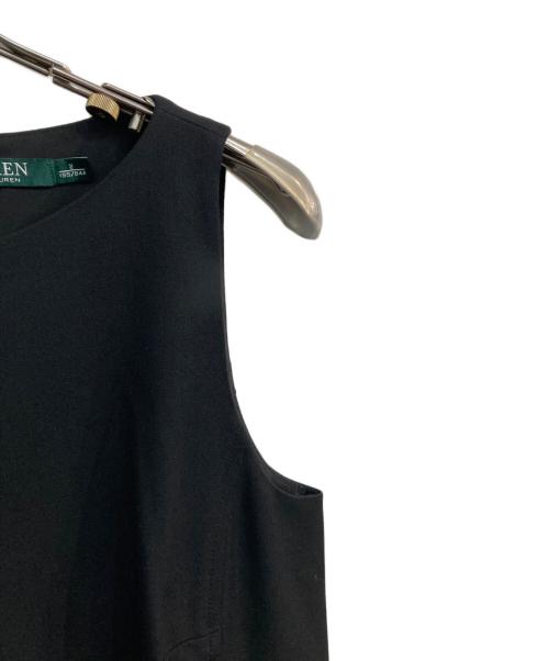 LAUREN RALPH LAUREN（ローレンラルフローレン）LAUREN RALPH LAUREN (ローレンラルフローレン) ノースリーブワンピース ブラック サイズ:2の古着・服飾アイテム