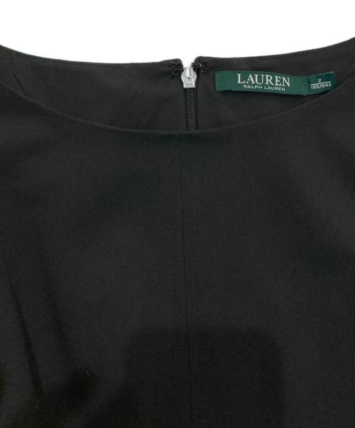 LAUREN RALPH LAUREN（ローレンラルフローレン）LAUREN RALPH LAUREN (ローレンラルフローレン) ノースリーブワンピース ブラック サイズ:2の古着・服飾アイテム
