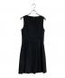LAUREN RALPH LAUREN (ローレンラルフローレン) ノースリーブワンピース ブラック サイズ:2：4500円