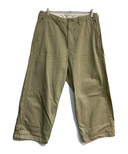 BEAMS（ビームス）BEAMS (ビームス) 『the A』 / Wide Chino Pants 24AW ショップ限定　11-23-1071-791 ベージュ サイズ:Lの古着・服飾アイテム