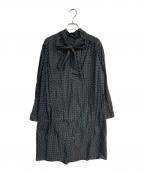 dahl'ia×green label relaxingダリア×グリーンレーベルリラクシング）の古着「ボウタイドットワンピース　DOP-268GLR」｜ブラック