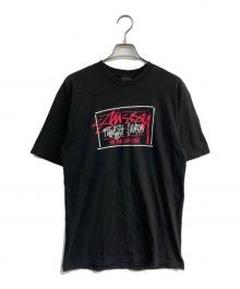 stussy（ステューシー）の古着「プリントTシャツ」｜ブラック