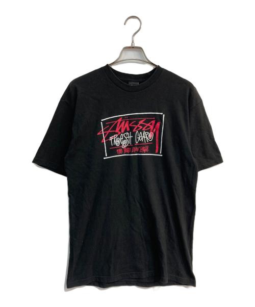 stussy（ステューシー）stussy (ステューシー) プリントTシャツ ブラック サイズ:Mの古着・服飾アイテム
